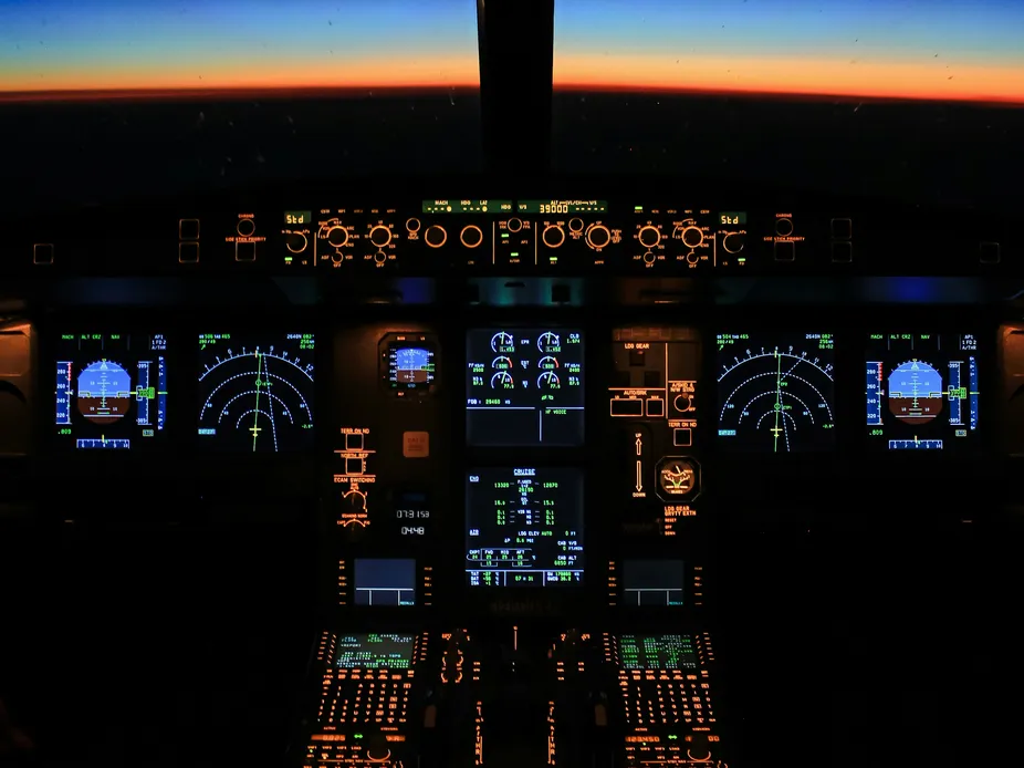 Blick aus dem Cockpit